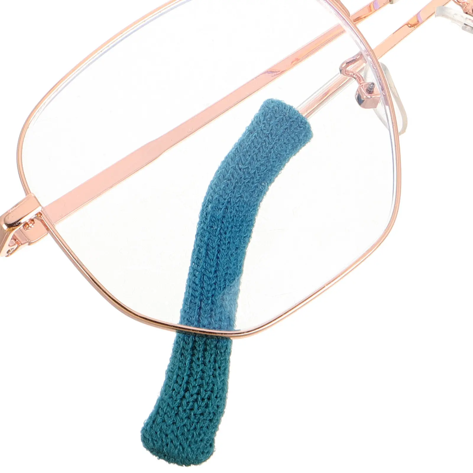 

4Pairs Knit Anti-Slip Glasses Ear Cushions Soft Elastic Eyeglass Temple Sleeve Retainer Comfort Pads for Sunglasses Eyewear