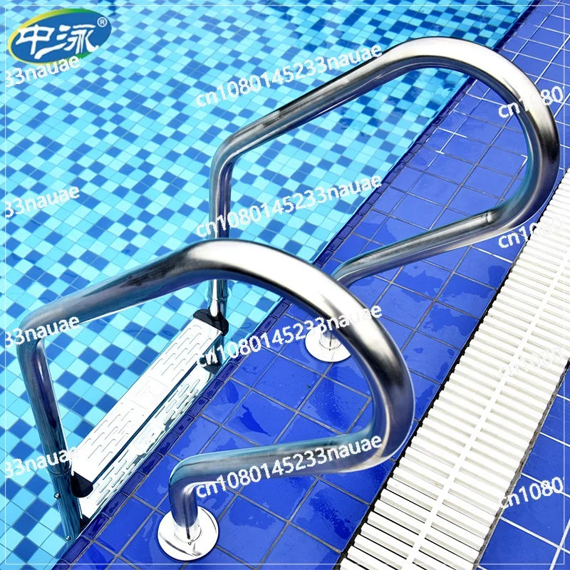 Launching Escalator 304 Stainless Steel Ladder Thickened Ladder Handrail Swimming Pool Underwater Stairs Tread Equipment