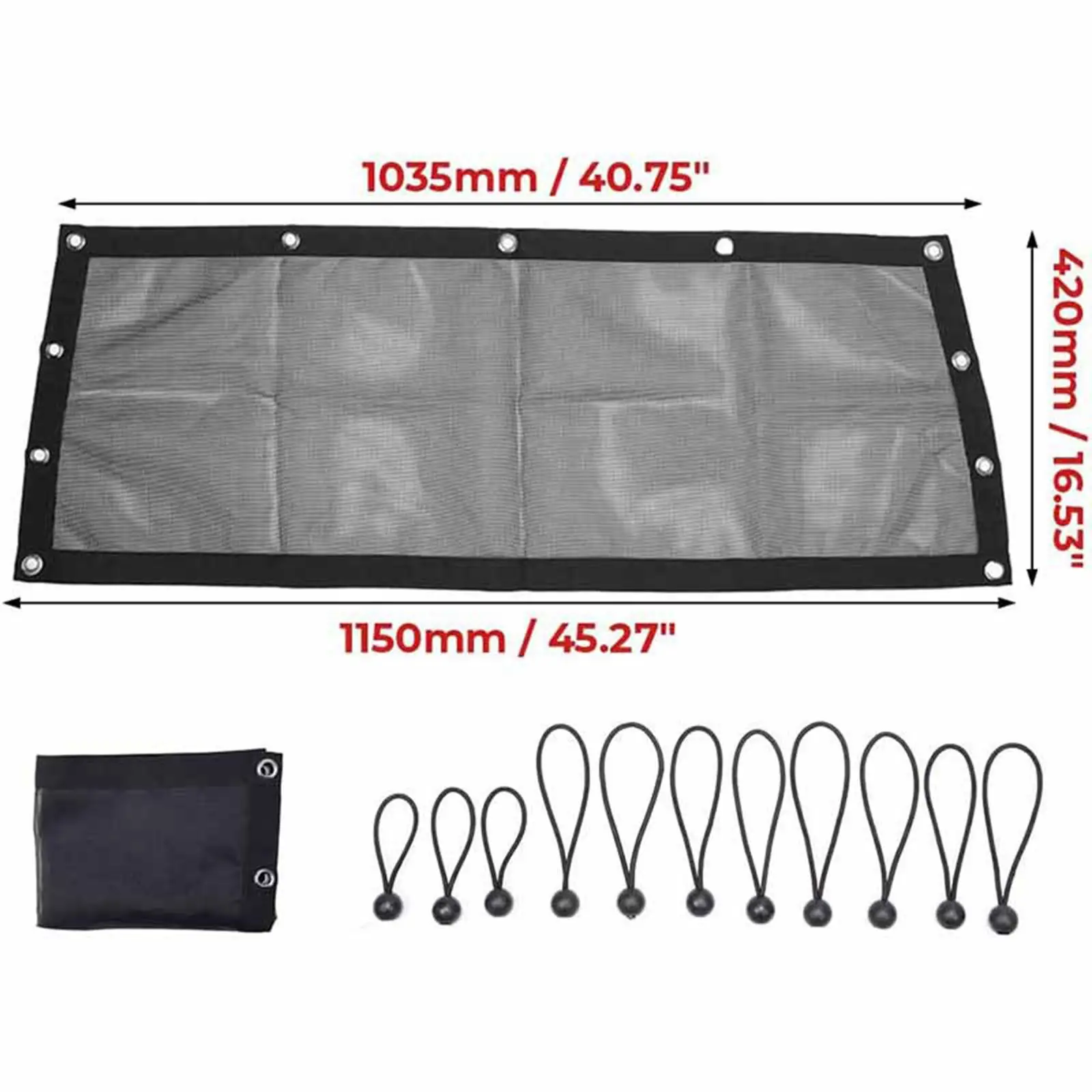 Rear Window Net Soft Mesh Shield Debris Resistant Breathable UTV Cover for Polaris RZR Pro XP 2020 2023