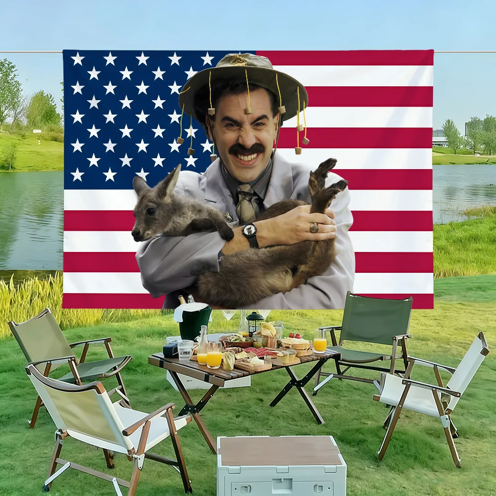 Funny B-Borat Very Nice Meme Flag Wall Decorations Home Decor Suitable For Living Rooms Bedrooms Dormitories Parties  Holidays