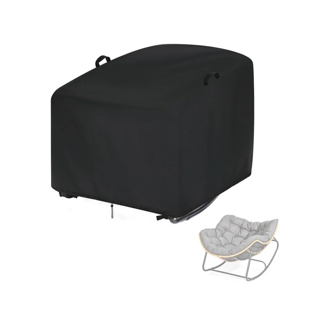Outdoor Seating Cover Featuring PVC Coated Oxford Fabric and Silver Reflective Lining for Sun and Rain Defense