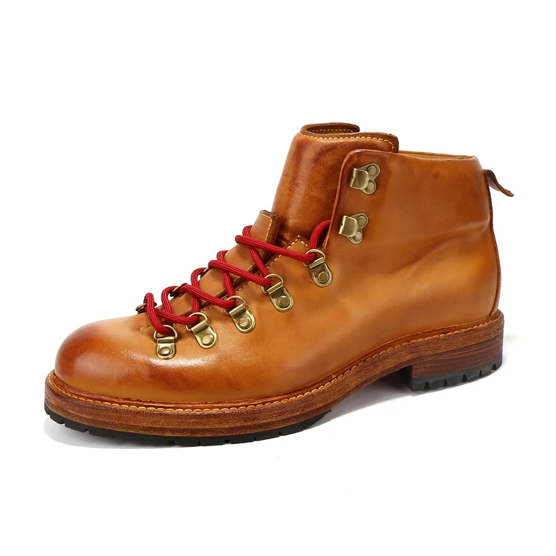 

Новые британские ботинки пустыни из натуральной кожи, мужские ботильоны, роскошная уличная повседневная рабочая обувь, мужские походные мотоциклетные ботинки