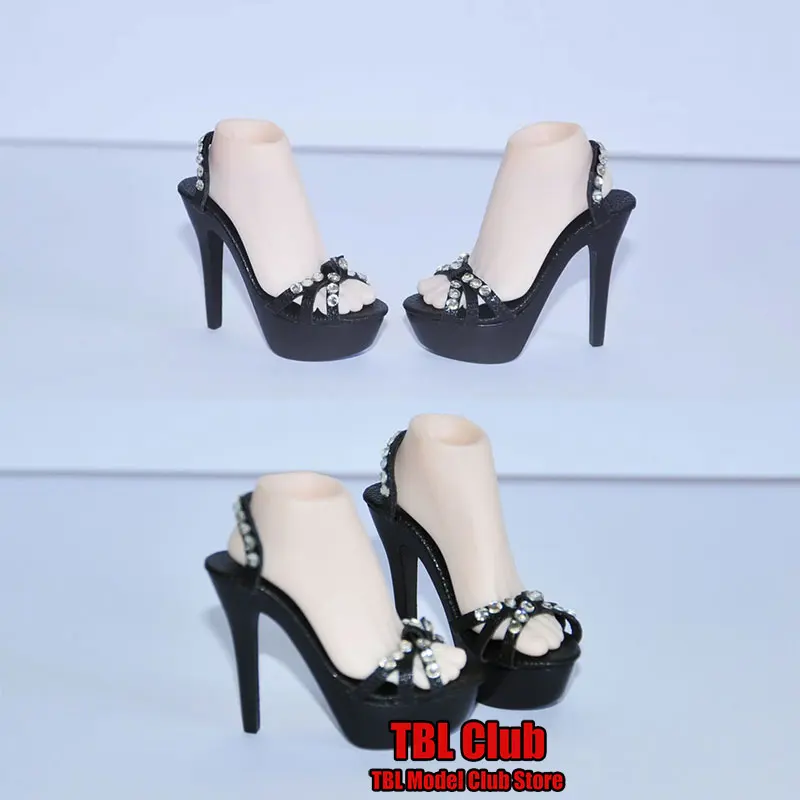 1/6 Female Soldier High Heels Summer Waterproof Platform High Heels Sandals Fit 12inch TBLeague phicen JODOLL Action Figure Doll