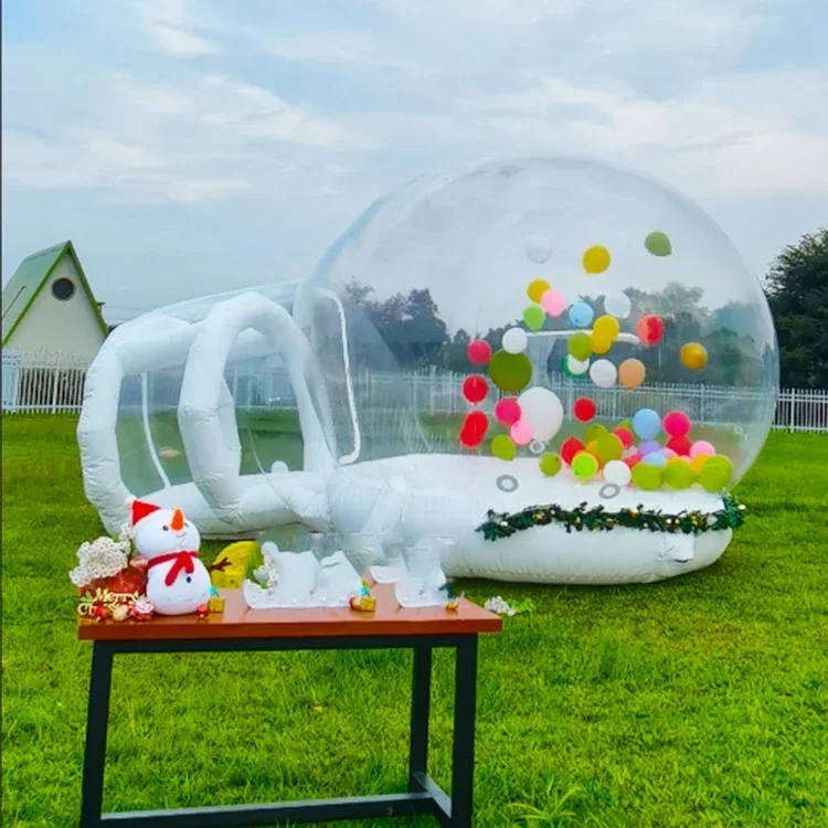 Casa gonfiabile della bolla di 3M con la tenda trasparente del PVC della cupola del trampolino con il noleggio commerciale di evento del partito del