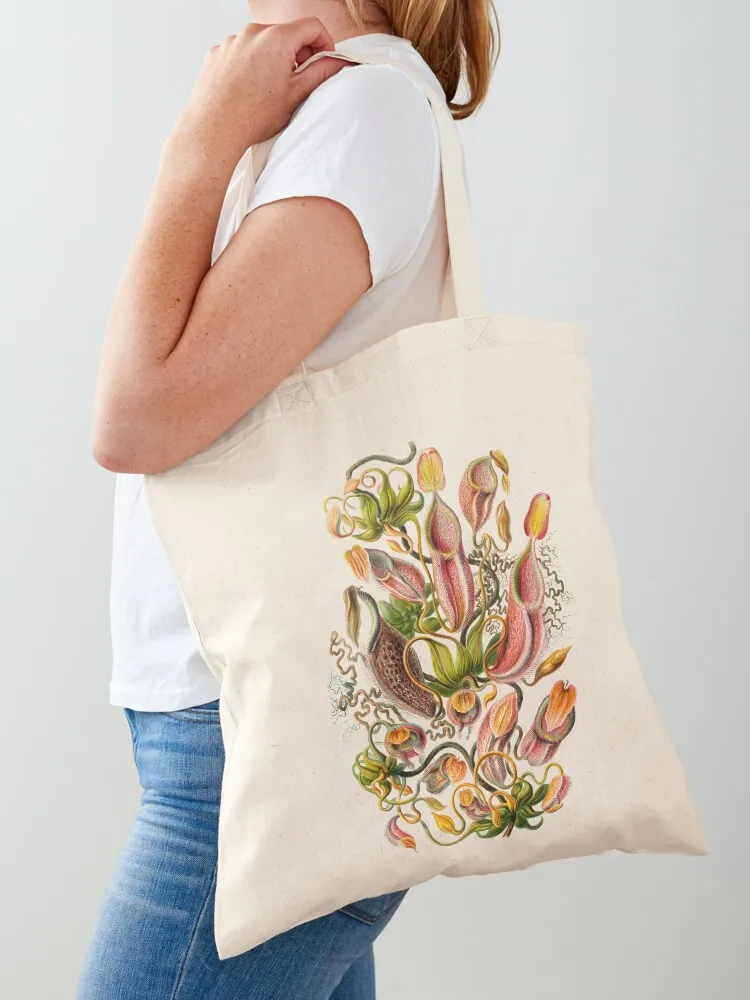 Ernst Haeckel Nepenthaceae Jarra Planta Bolso de mano Bolso personalizado bolso de compras de lona bolsas de mano bolsas de tela Eco
