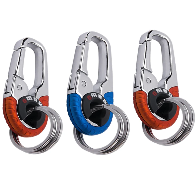 3pcs Stainless Steel Buckle Keychain Set