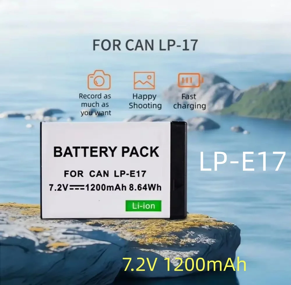 1-10PCS 7.2V LP-E17 Digital Camera Battery 1200mAh LP-E17 Rechargeable Battery, Suitable for Canon EOS 750D 760D 800D 850D M6