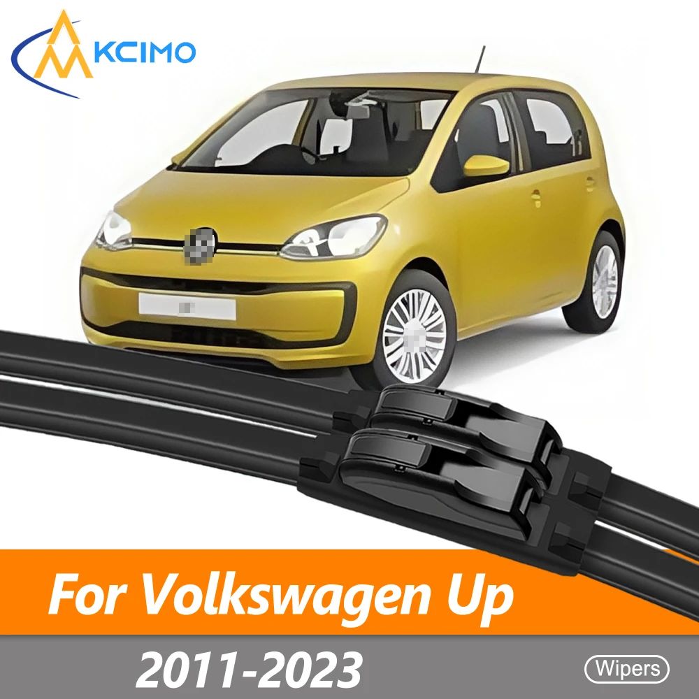

Front Wiper Blades Set For Volkswagen Up 2011-2023 (Pair) SEAT Mii Windshield Wipers Replacement Easy Install All-Season Rubber