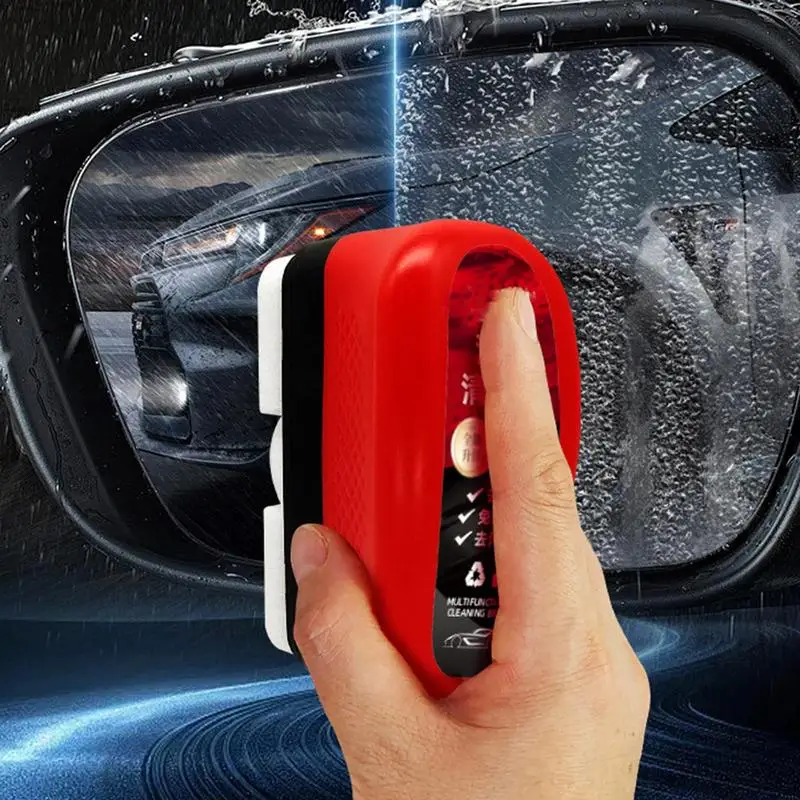 Automotive Oil Film Cleaning Brush 120ml Side Mirror Window Glass Oil Film Remover Car Windshield Anti-Fog Hydrophobic Cleaner