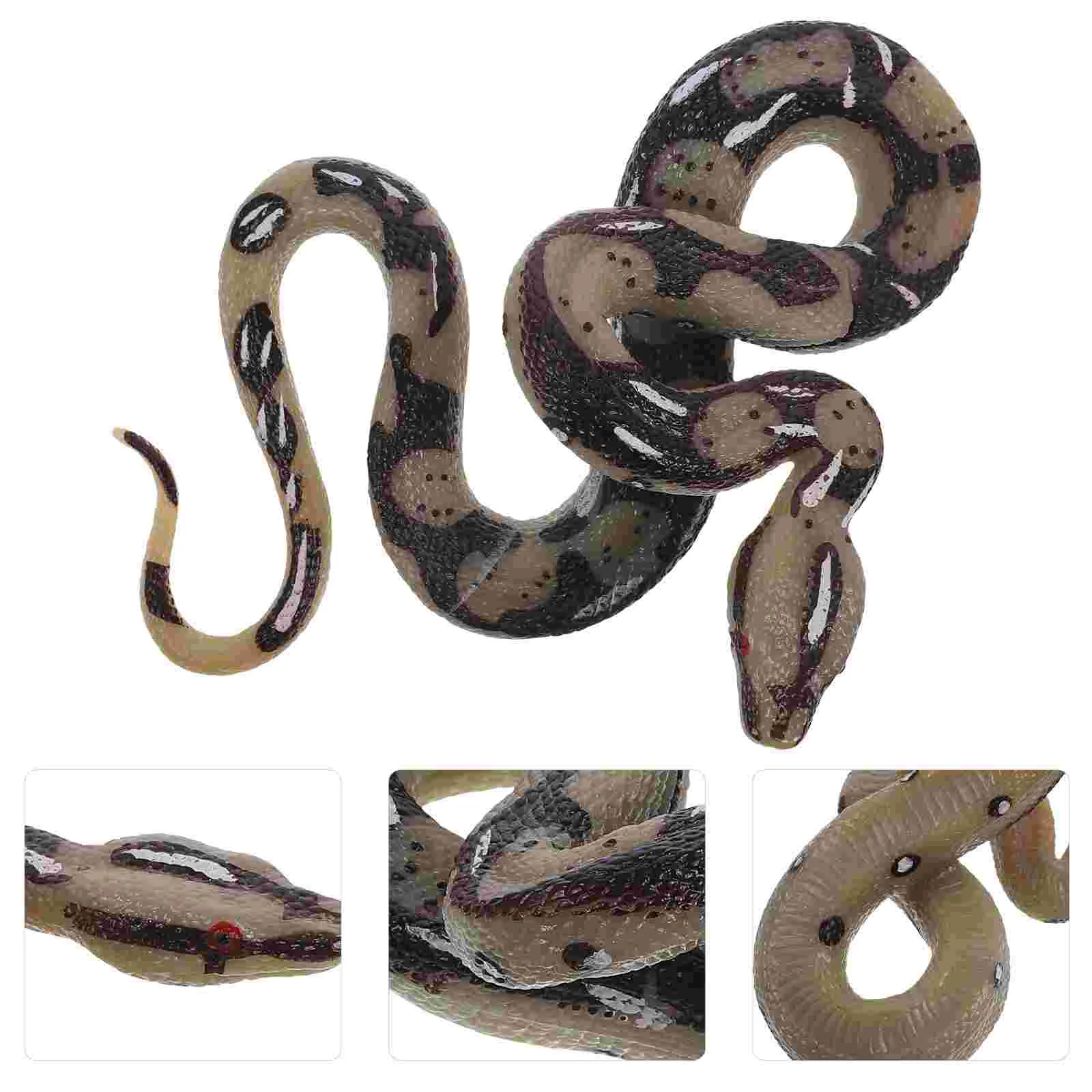 Giocattolo modello ad alta simulazione Grande serpente realistico Halloween Scherzo raccapricciante ingannevole Giocattolo serpente spaventoso Giocattolo scherzo