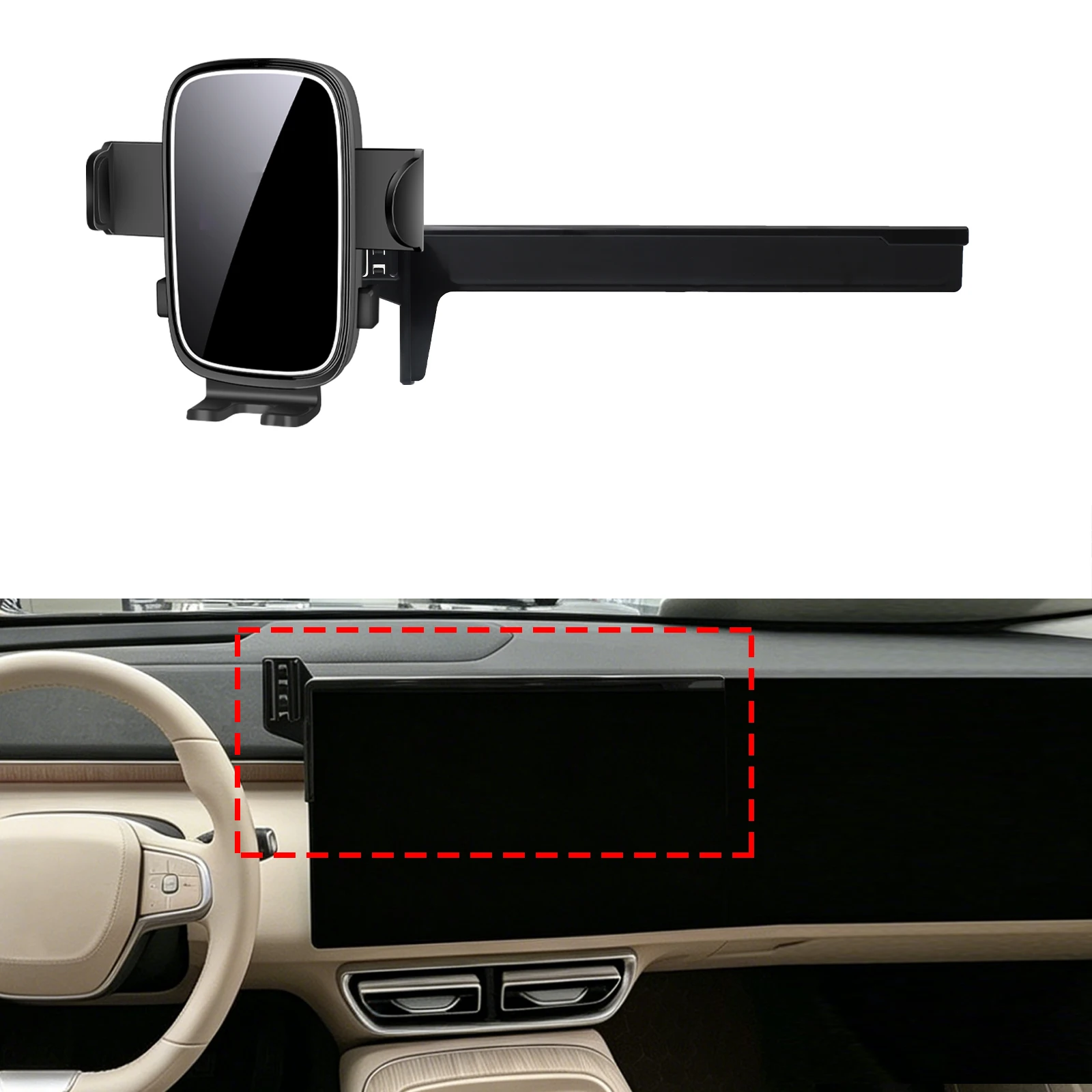 for Changan  Deepal S09 2025 2026 2027  Car Phone Holder Mount Vehicle-Specific GPS Navigation Easy Installation accessoires