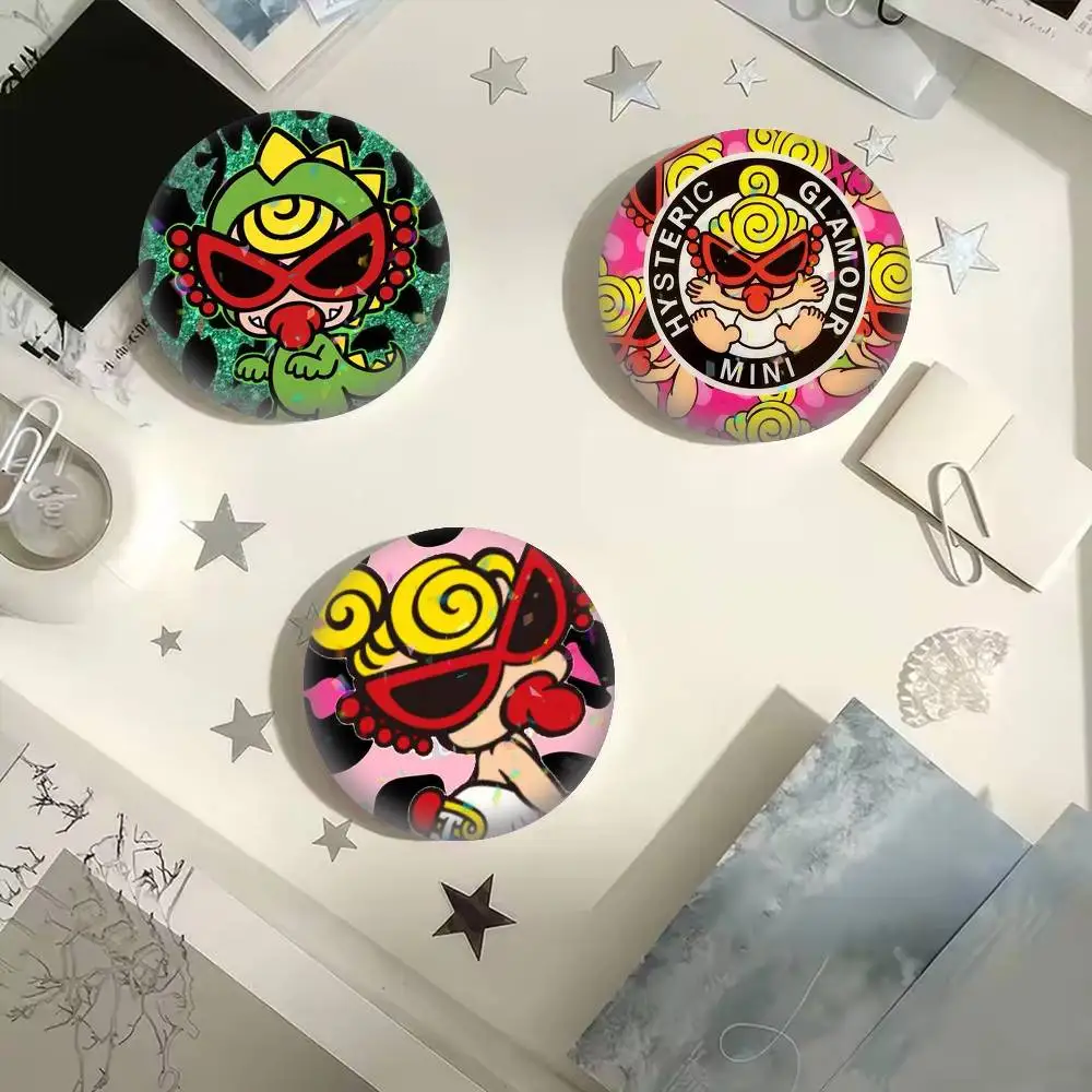 Leopard Print Hysteric M-Mini  25mm 32mm 44mm 58mm 75mm Brooches Badges Pins for Accessories Gift