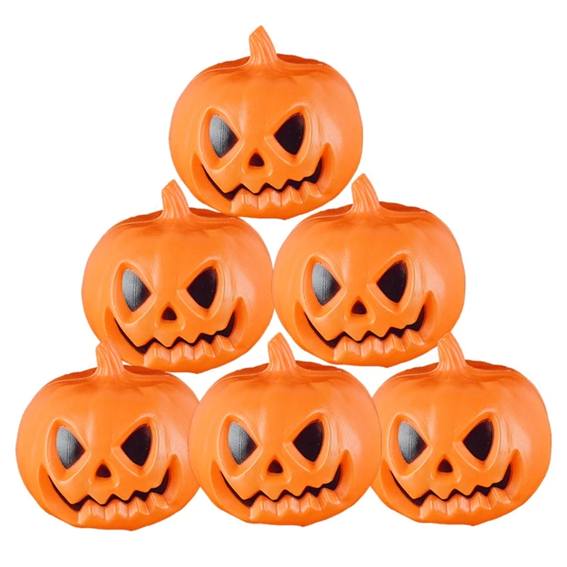 Scary Plastic Made Halloween Pumpkin Light Trick Scared Accessories Party Favor for Creative Supplies Kids Relieve Bored