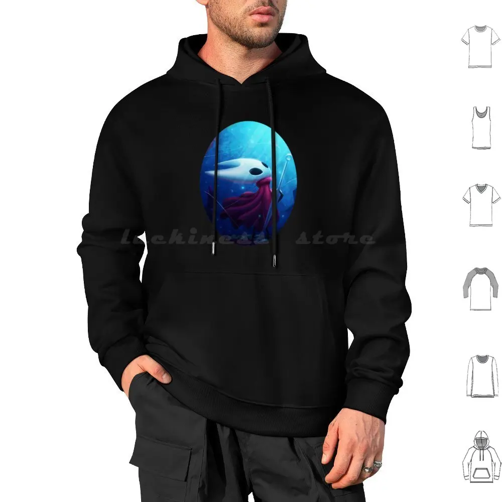 Hornet sudaderas con capucha de manga larga Hornet Hollow Knight Hollow Knight Silksong Fanart Fan Art Git Gud Sha Needle videojuego