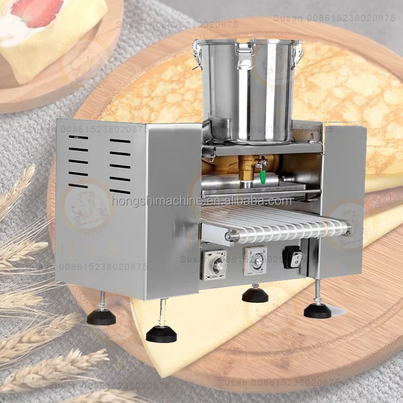 Commercial Automatic Mini Mille Crepe Cake Machine Durian Melaleuca Thousand Layer Cake Pancake Crepes Machine Pancake Machine