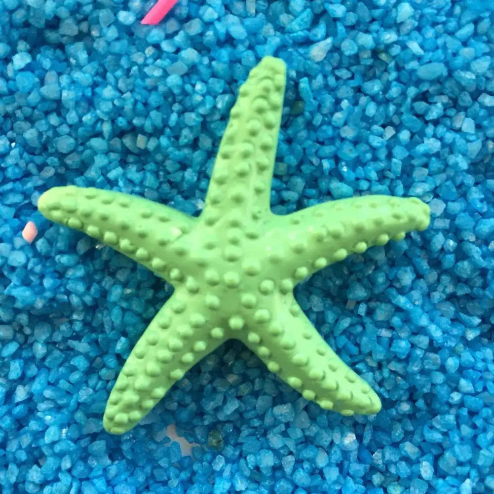 Ornament Decor Mini Artificial Starfish Colorful Resin Artificial Sea Star Starfish Desktop Anti-corrosion Aquariums Starfishes