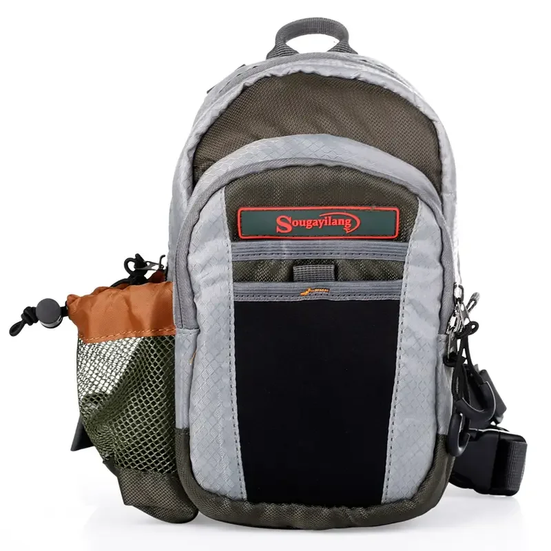 Sougayilang Fly Fishing Bag น้ําหนักเบาเดินป่า, กระเป๋าเป้ตกปลา