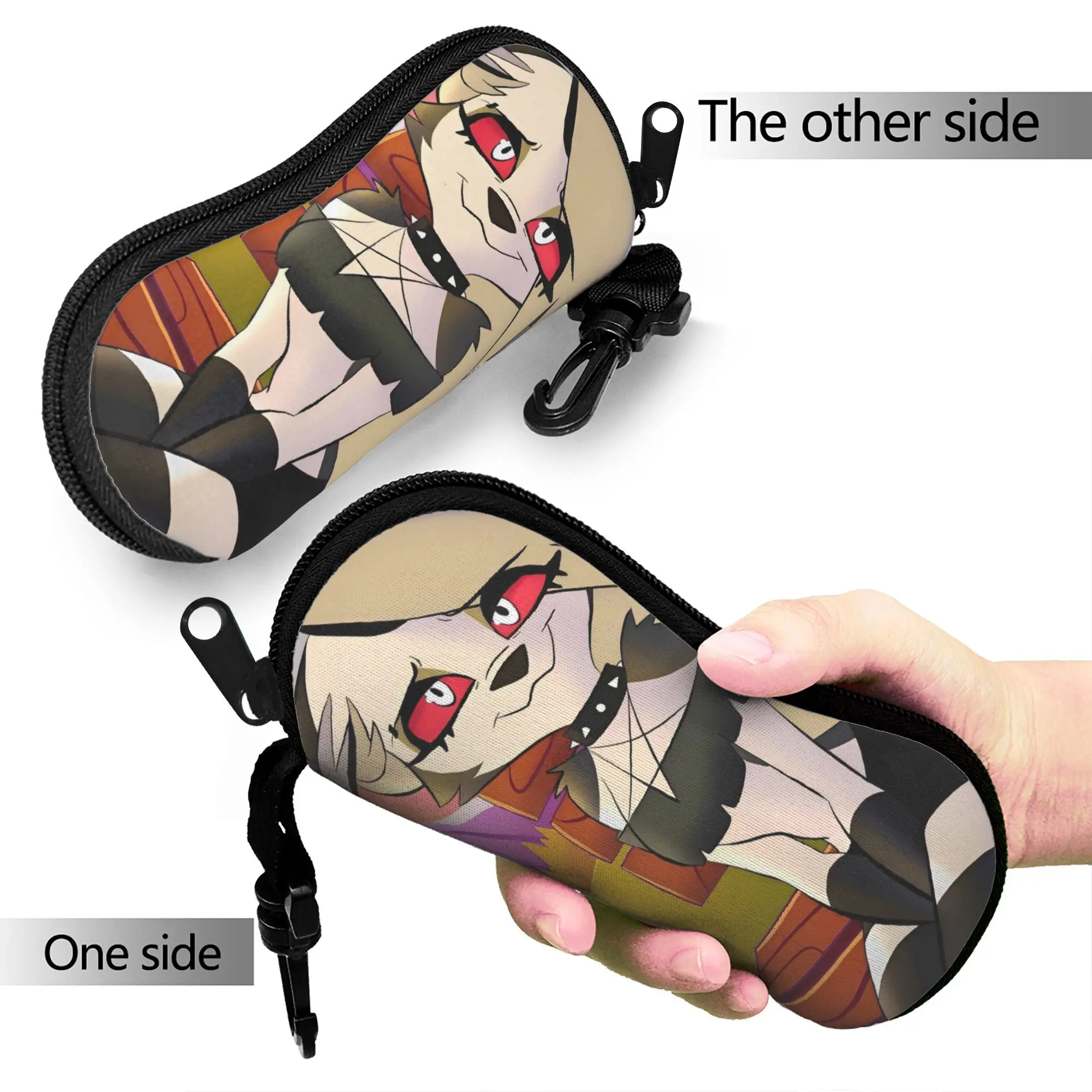 Helluva Boss Loona Glasses Case Men Women  Sunglasses Pouch Trend Original Eyewear Bag Convenient Eyeglass Cases Cover