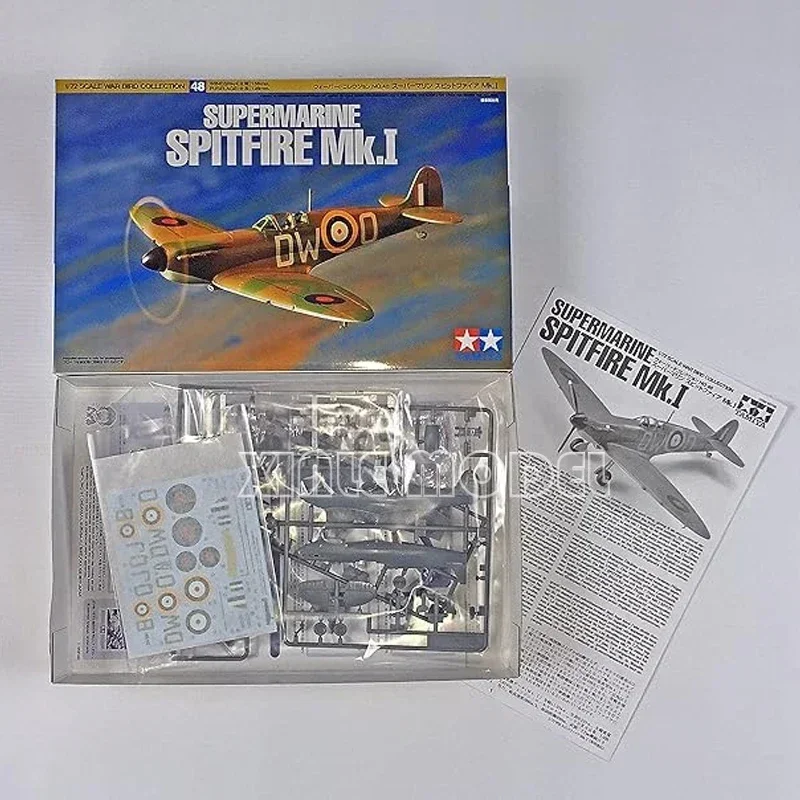 

Модель TAMIYA 1/72, комплект модели 60798, британский истребитель Spitfire MKI для военной игрушки, коллекция хобби