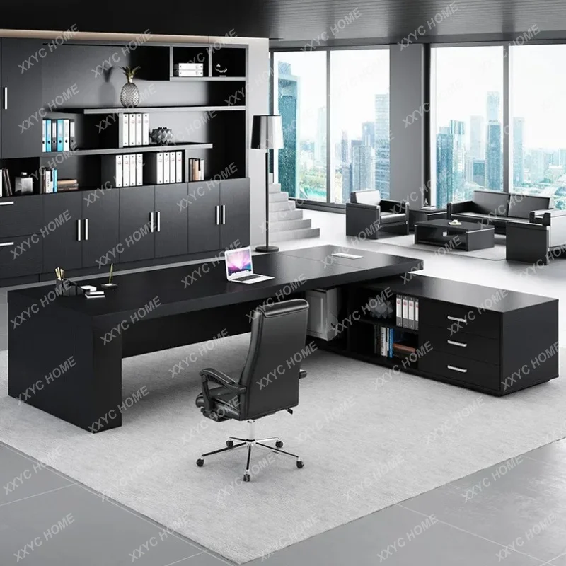 XX Atmospheric Beautiful Office Desk Comfortable President Popular Office Desk Written Working Offcie Furniture