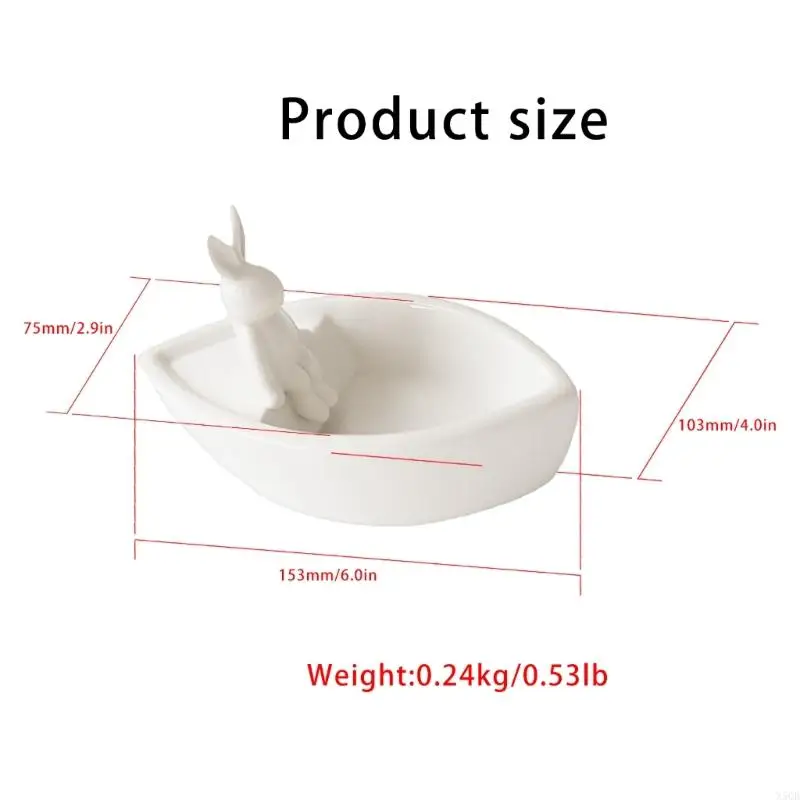 2025 Nuova Candela candela coniglio in ceramica Pasqua Candele per le camere da letto per camere da letto