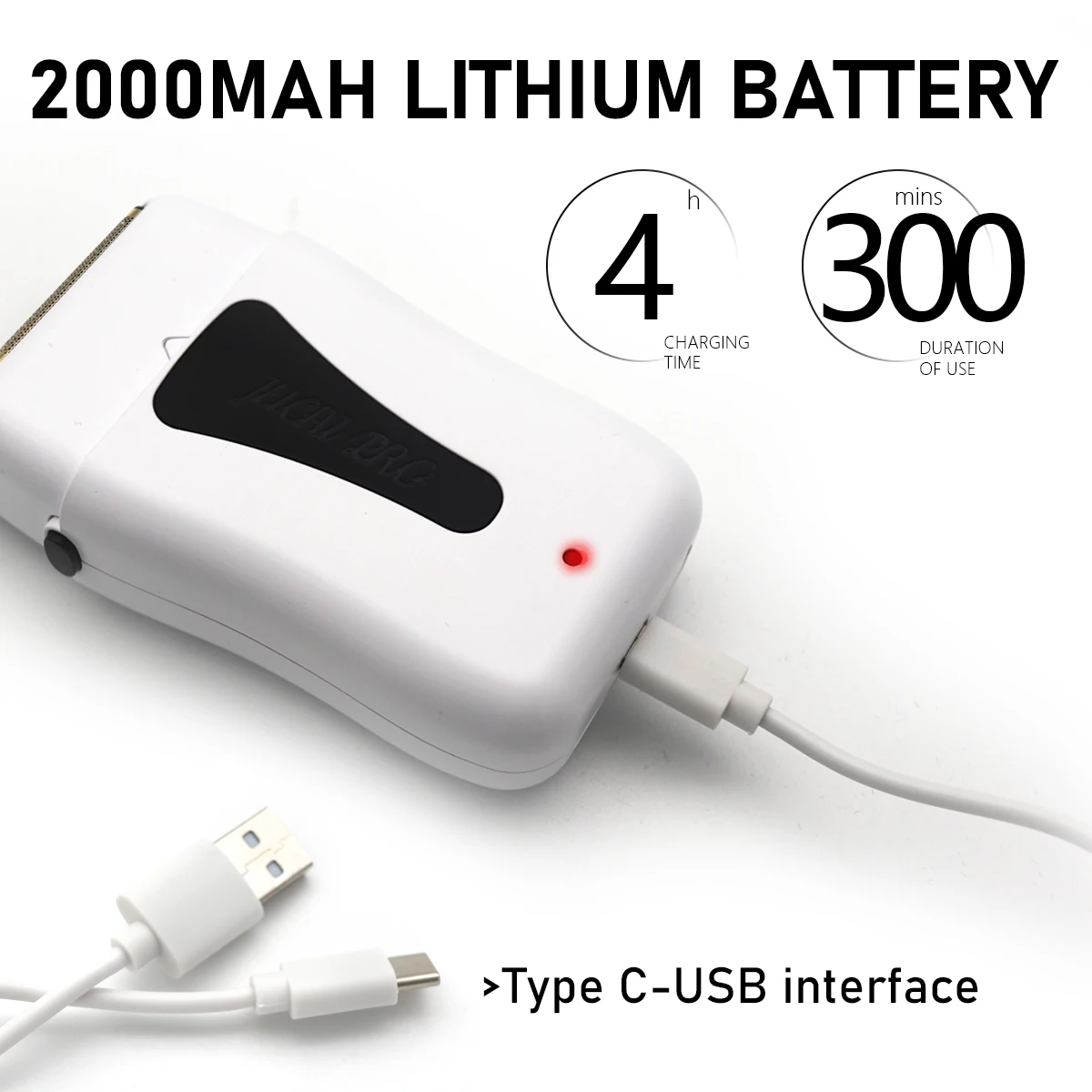 JUCAIPRO MINICANDY 10000RPM Elektrische Rasierer Mann Öl Kopf Doppel Folie Cordless Professionelle Barber Razor Haar Trimmer JC10000