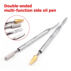 25mm DIY Leather Dual Double Head Edge Oil Gluing Dye Painting Pen Applicator Stick Speedy Paint Roller Tool LeatherCraft Tools