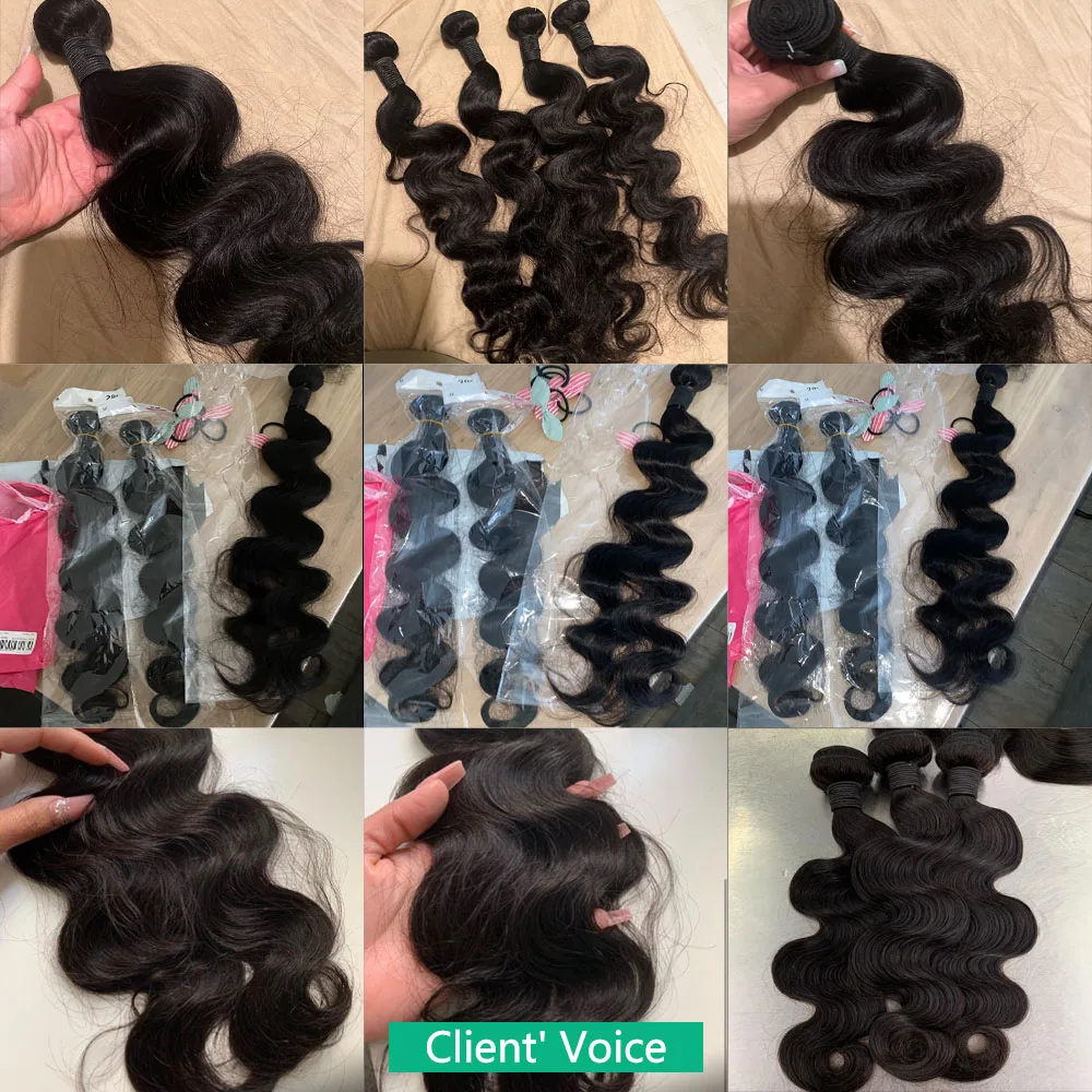 Brazilian Body Wave Cabelo Humano Pacotes para Mulheres, Extensões de Cabelo, 10A, Raw, 100% Cabelo Humano, Qualidade Superior, 28 em, 30 em, 32 em