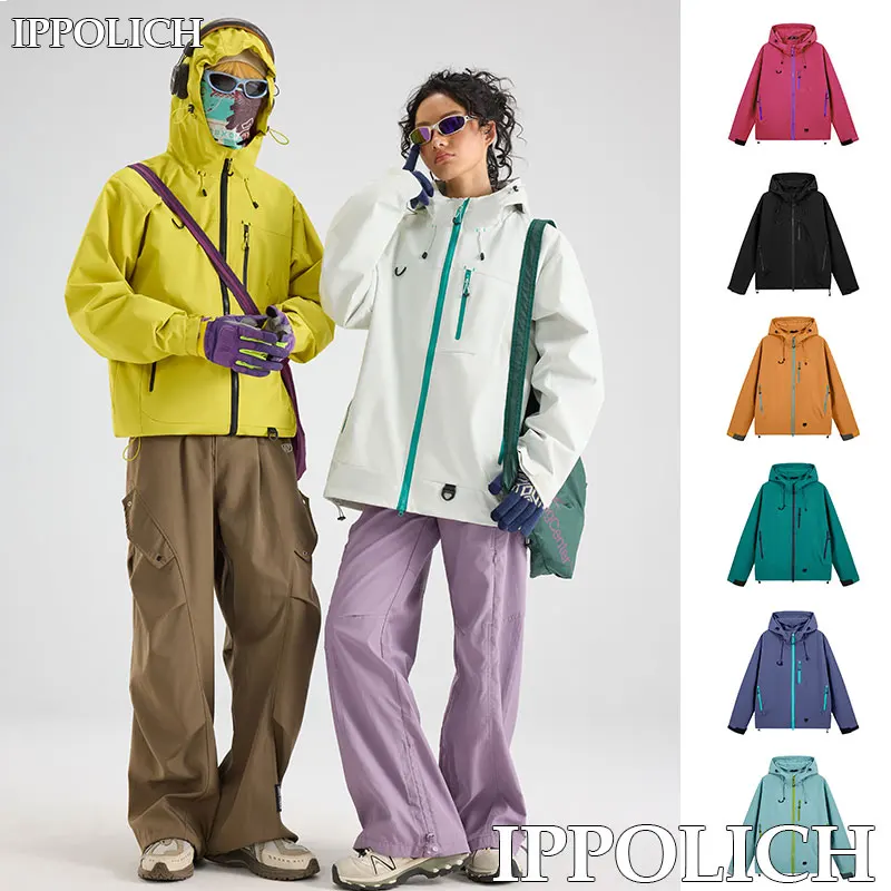 Autumn Sports Jacket Waterproof Windproof Coat Men Women Universal Outdoor Running Sports Hiking Outdoor Hooded Casual Jacket