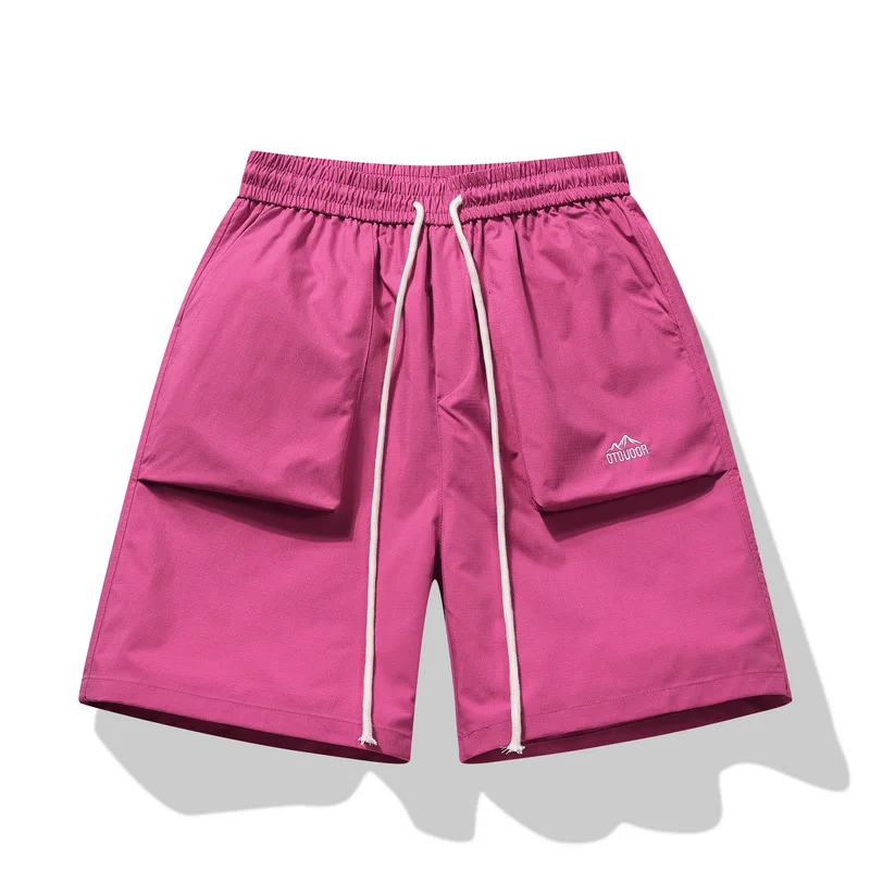 

Лето 2024, дышащие мужские шорты для бега, повседневные комбинезоны с несколькими карманами, короткие брюки, мужские уличные трендовые быстросохнущие короткие мужские шорты-карго