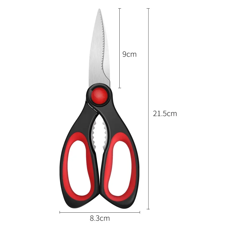 Ultra Sharp Scissors Multipurpose Strong Scissors High Stainless Steel Chicken Scissors Fish Chicken Bone Scissors Kitchen Tools