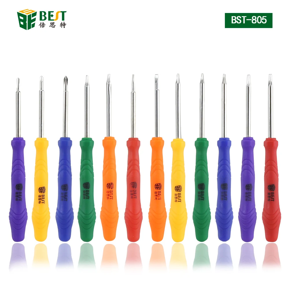 

8pcs T2 T3 T4 T5 T6 Torx Phillps 2.0 Slotted Pentalobe 0.8 Magnetic mini Screwdriver Opening Tool Kits for Cell Phone