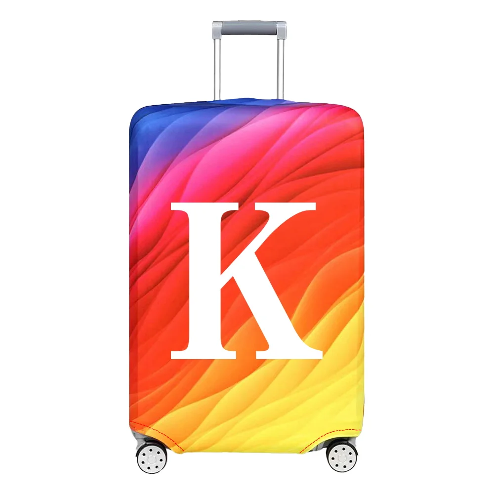 غطاء الأمتعة سترتش حقيبة حامي طباعة الأبيض رسالة سلسلة الأمتعة الغبار يغطي لحقيبة 18-32 بوصة #6