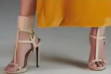 Army Green Black Beige Matte Leather Double Buckle Wide Ankle Cuff Strappy Sandals Women Open Toe T Strap Stiletto Heels Sandals