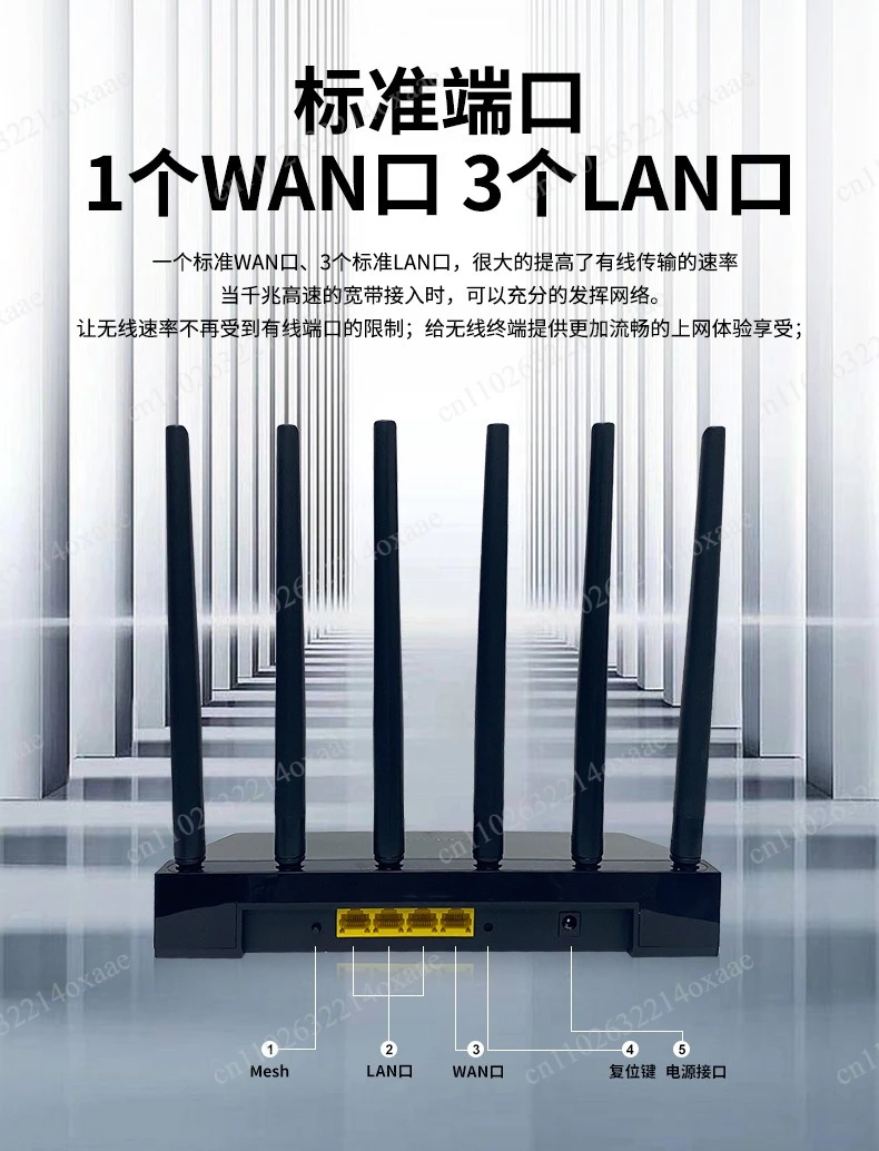 Factory Sale 5G Wifi 6 Home Office Indoor Wireless 4G 5G Enterprise Network Router
