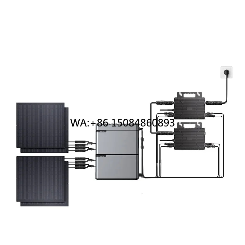 Solar balcony power generation800W 1600W 2000W Photovoltaic Balcony Power Plant Plug and Play Backup 1kwh-4kwh Storage