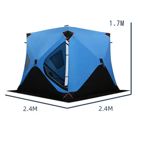 YOUSKY – tente de pêche sur glace épaisse, imperméable, coupe-vent, isolée, installation rapide, abri de pêche avec coton pour temps froid, hiver