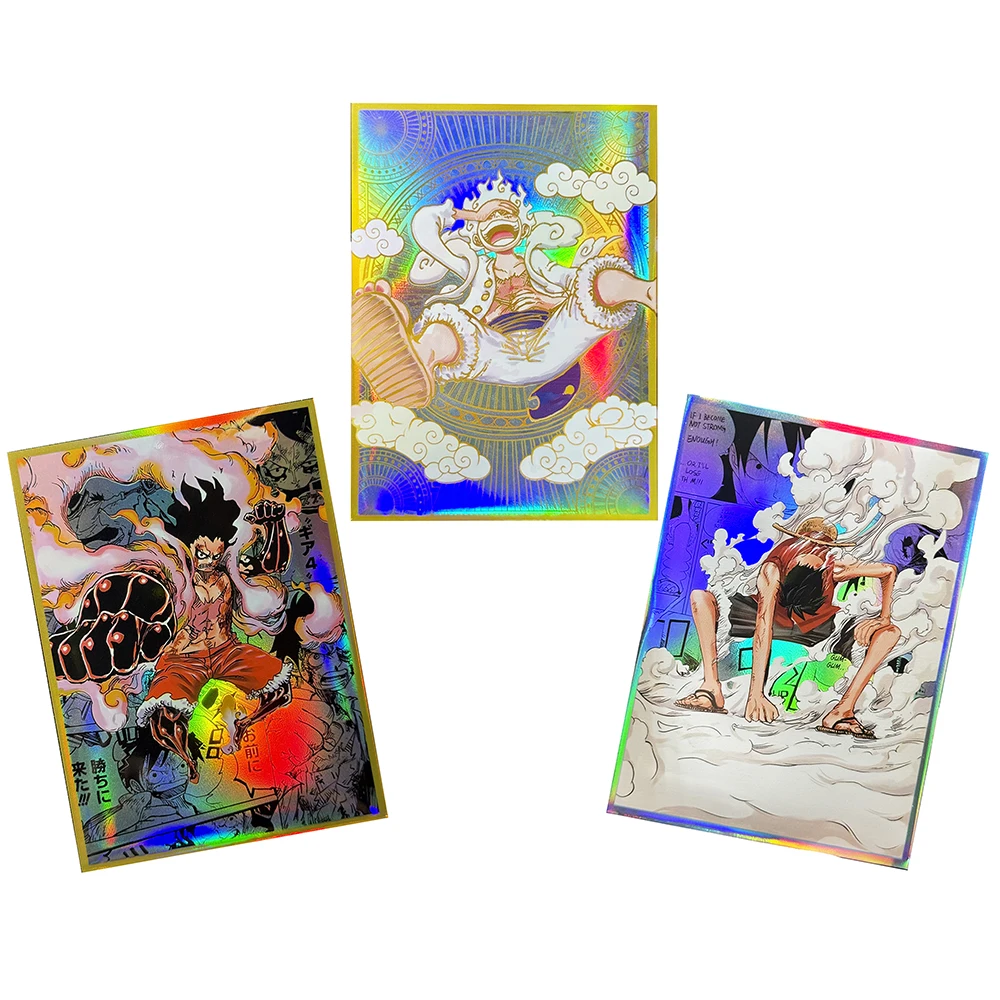 

60PCS OPCG Luffy Foil Card Sleeves for Standard Size TCG Card 67x92mm