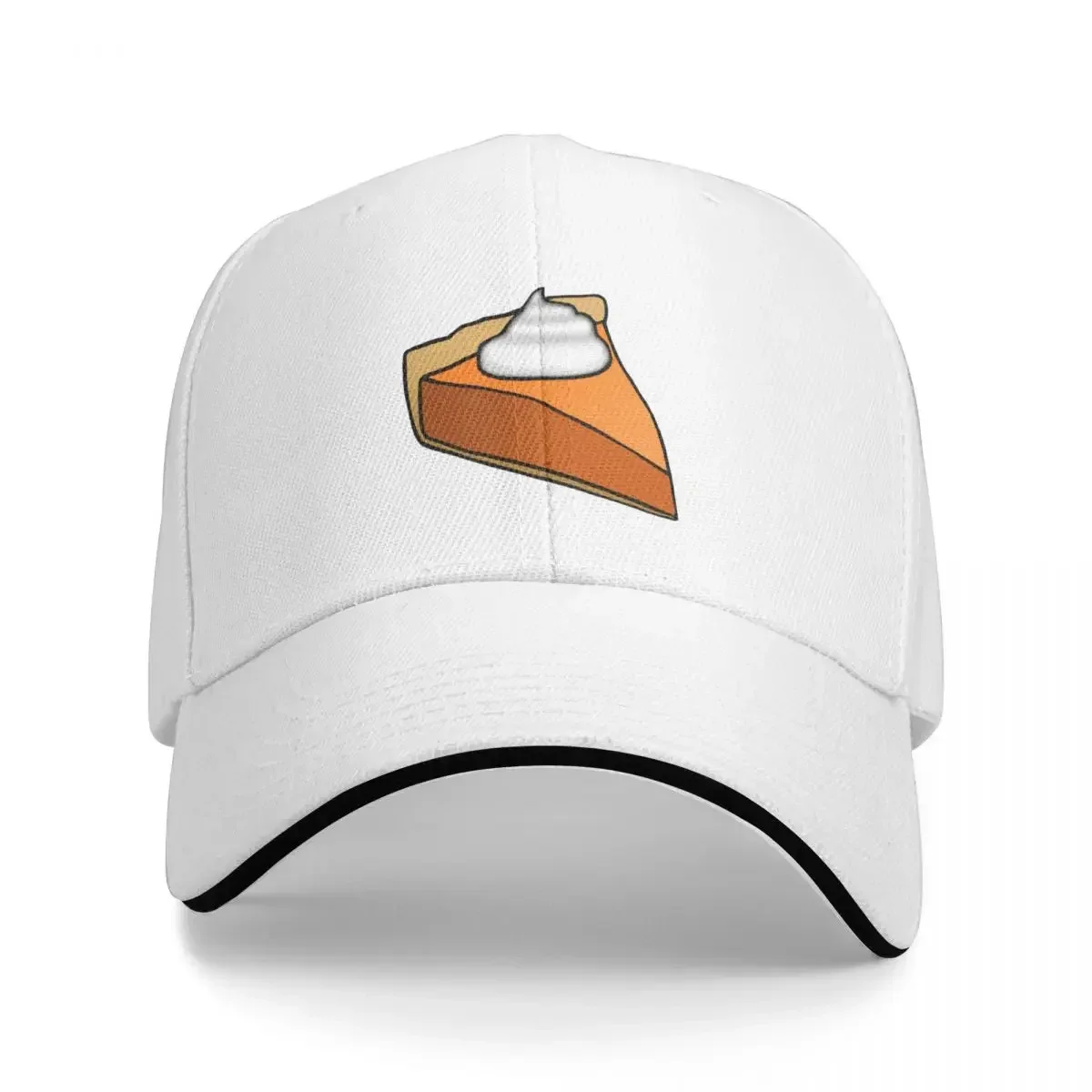 

Pumpkin Pie on Orange Gingham Plaid Cap Baseball Cap fur hat cosplay hats woman Men's