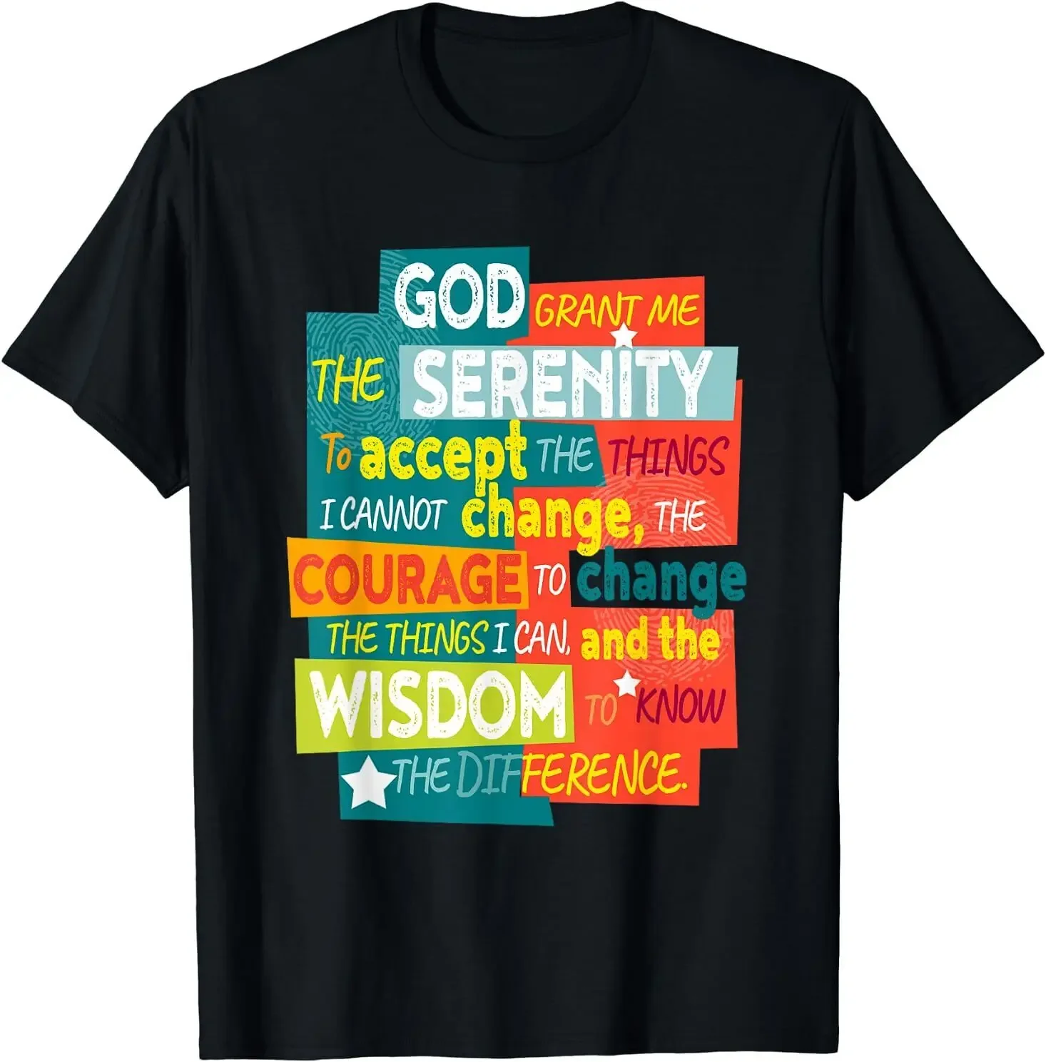 

Serenity Prayer 12 Steps Narcotics Anonymous NA AA Gifts T-Shirt Size S-5XL