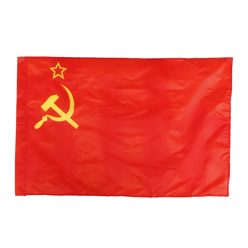 【YA】60*90cm Red CCCP Union of Soviet Socialist Republics USSR Flag Banner Home Decor