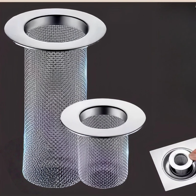 

Stainless Steel Sewer Floor Drain Net Toilet Bathroom Anti-hair Anti-clogging Wash Basin Water Plug Universal Filter