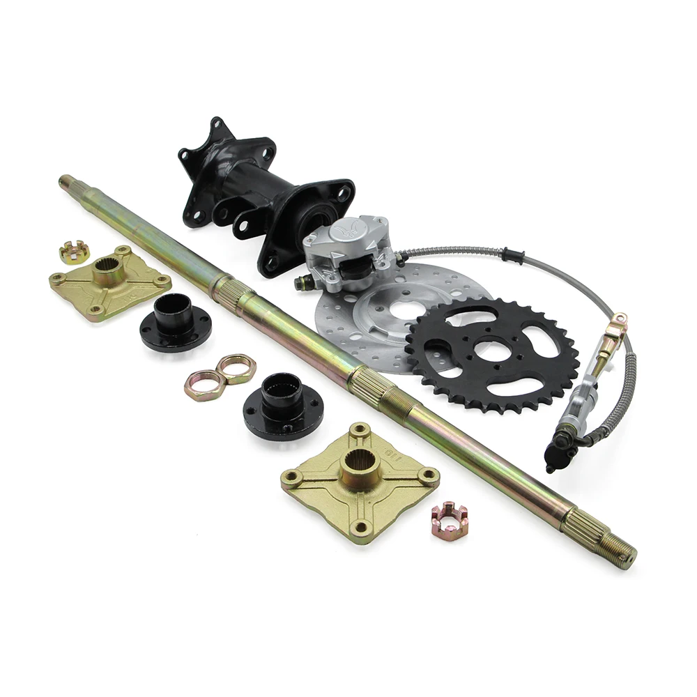 

800mm/810mm rear axle assembly with Foot brake 530-32T sprocket for China 125cc 150cc 200cc 250cc ATV UTV Buggy Quad Bike Parts