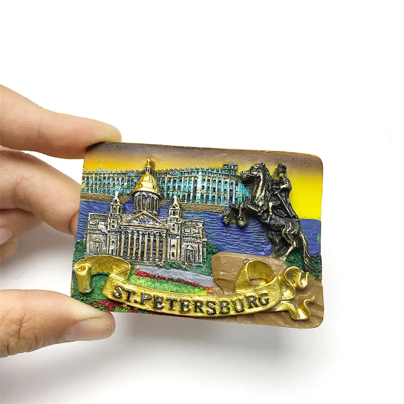 

Creative Cavalry Statue of St. Petersburg, Russia, Magnetic Fridge Magnet, Tourist Souvenir, Home Decoration