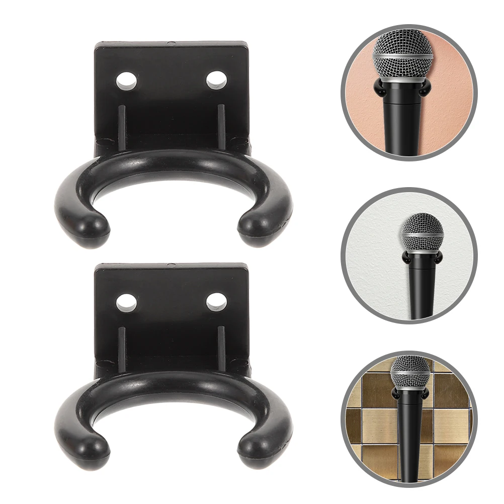 

5pcs Hanger Hook Stand Accessories Adjustable Holder Stand For Studio Ktv Use Compact Lightweight Design Microphone Storage Rack