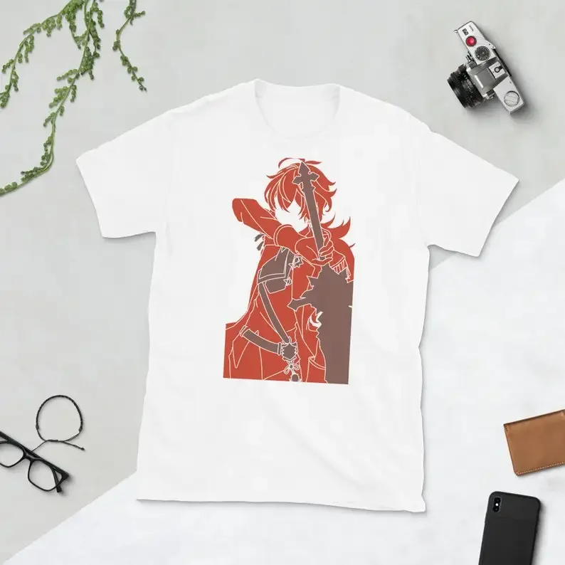 Fashion Diluc Graphic Women T-shirt Genshin Impact Print Short Sleeve T Shirt Female Harajuku Summer Streetwear Casual Clothes