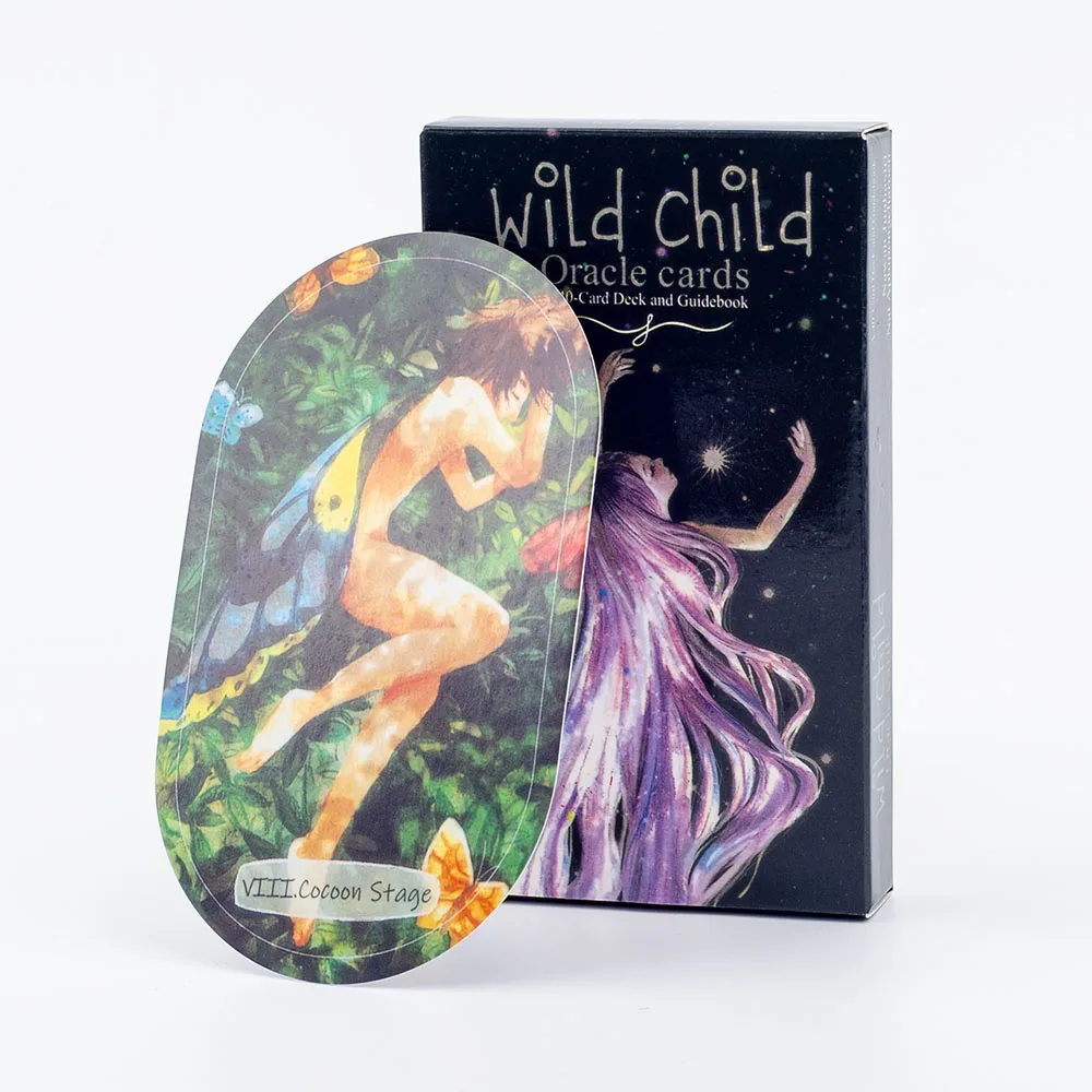 Wild Child Oracle Card A 40 Card Tarot Deck Beautifully Illustrated Mysterious Version English Tarot Party Board Game 10.3*6cm