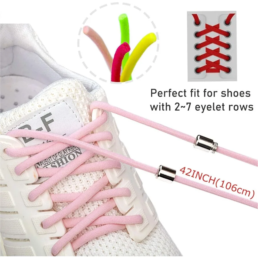 4 Ps بدون ربطة عنق للبالغين و - مرنة للأحذية الرياضية مقاس واحد يناسب الجميع #3