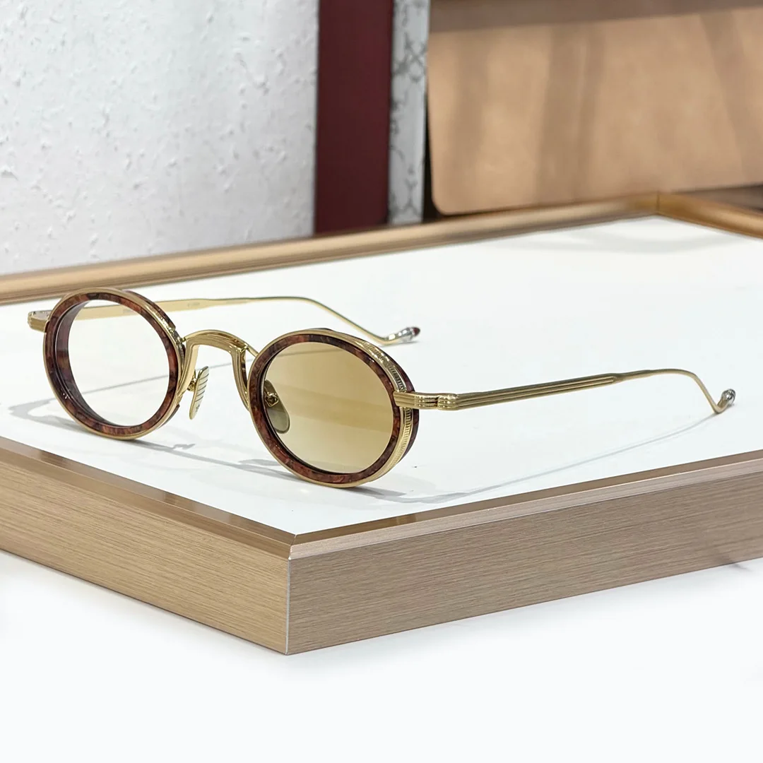 

VARDA Luxury Handmade Sun Glasses with Photochromic Lens Retro Oval Shape High Quality Light-changing Eyewear