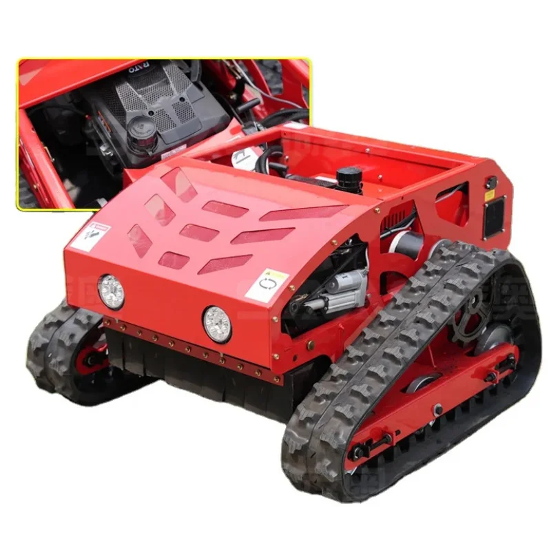 

Мощный газонный робот на гусеничном ходу с дистанционным управлением, электрической системой стрижки травы и функцией ухода за газонами на склонах